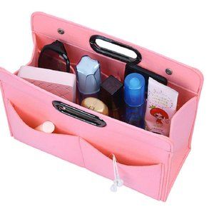 Felt Handbag Organizer Insert-Versatile Multi Pocket Storage Tote Purse Shaper
